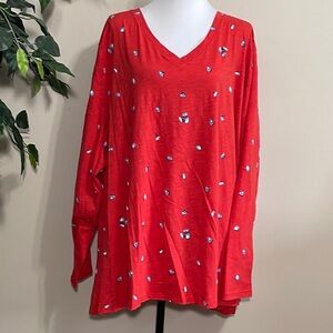 Sonoma long sleeve floral t-shirt. Size 5X